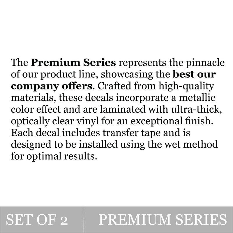 GOLD HOOK Premium Series 4x4 Bedside Replacement Decals for Chevy Silverado - Die-Cut Metalic Vinyl Stickers - Pair (Black) - Image 2